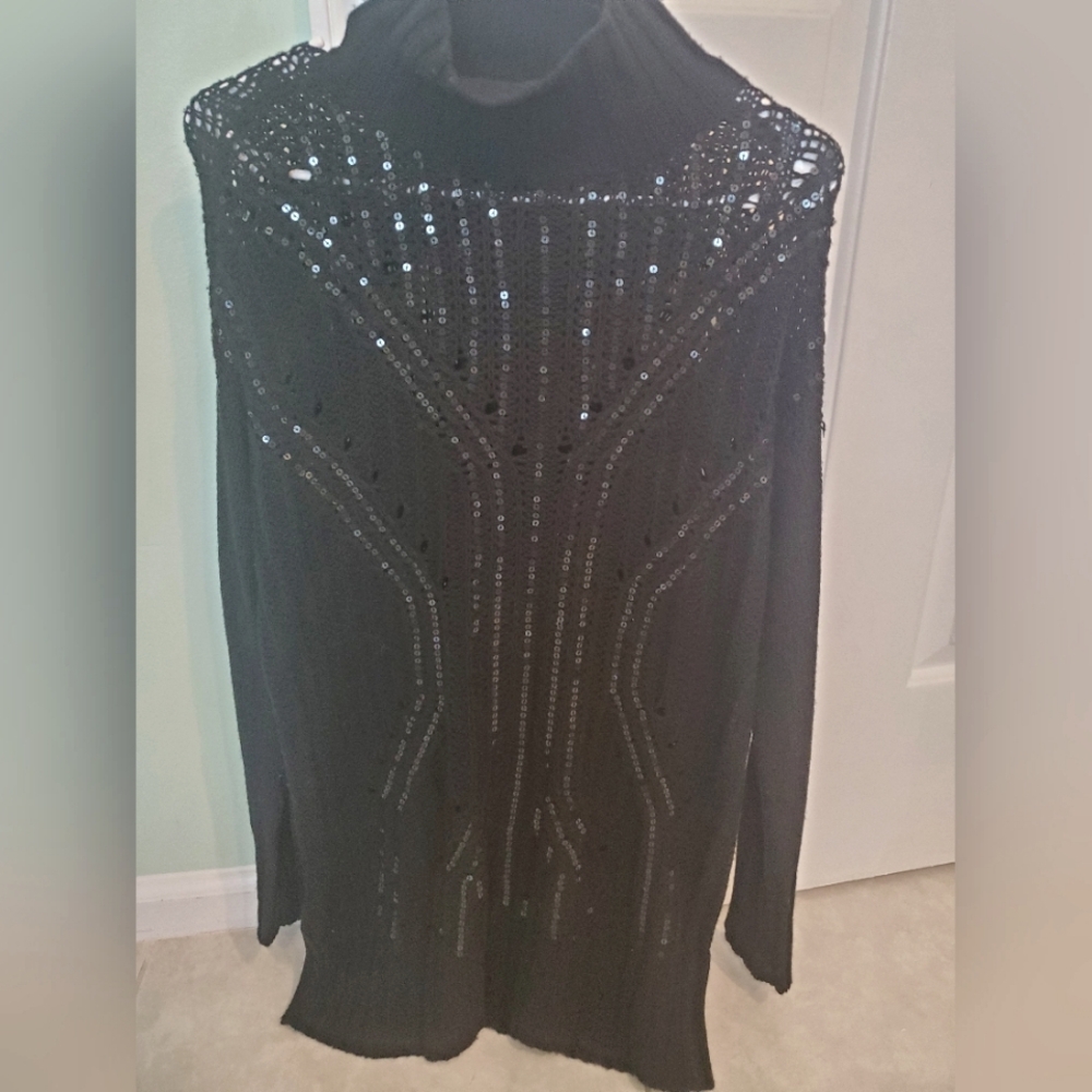 Chic Black Sequin Dress